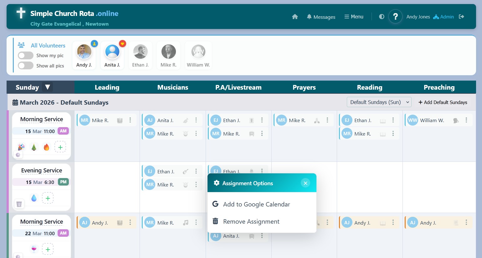 Add to your Google calendar for integrating into your own calendar